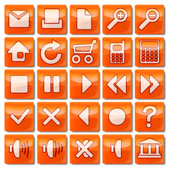 Icons orange 01-25