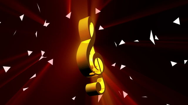 music notes color shine