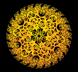 ornate abstract silhouette