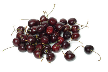 Fresh cherries isolated on white - 33080004