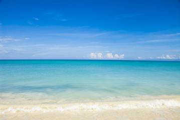 Fototapeta na wymiar Caribbean nieba i wody