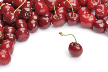 fresh sweet cherries