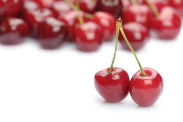 fresh sweet cherries