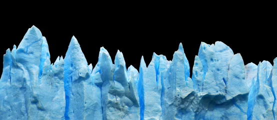 Fototapete Rund Eisberge auf schwarzem Hintergrund © JFL Photography