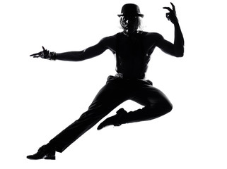 Fototapeta na wymiar man dancer dancing