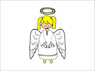 Fototapeta premium Weihnachtsengel - Angel - Vector Element