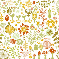 seamless pattern with floral motif