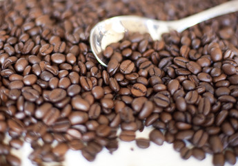 cuillère de café en grains