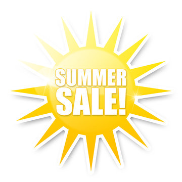Summer Sale! Button, Icon