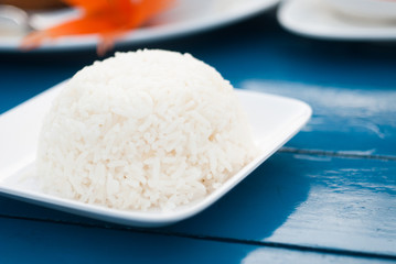 Rice on Plate