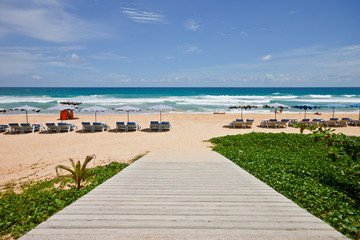 Naklejka premium Walk way to the beach, Phuket, Thailand