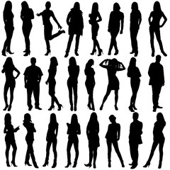 24  people silhouettes