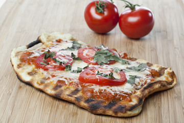 Homemade margarita pizza