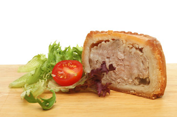 Fototapeta na wymiar Portion of pork pie