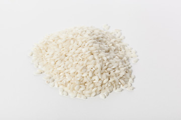 Dry white rice