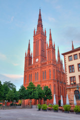 Markt Kirche in Wiesbaden, Germany