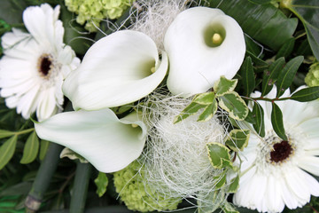 Blumenstrauß mit Callas