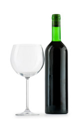 Wine concept with gradient background