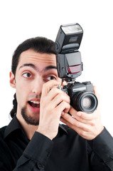 Fototapeta premium Photographer with the digital camera