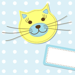 Template greeting card, vector