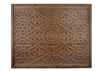 Fototapeta na wymiar old wood background with carving