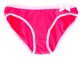 Pink pants  on a white background