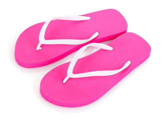 beach shoes isolated on white