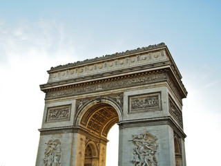 Fototapeta na wymiar Łuk triumfalny, Napoleon Bonaparte w Paryżu, Francja