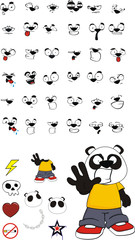 panda bear kid cartoon set11