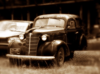 Antique Car Sepia