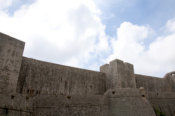 Naklejka premium The Walled City of Dubrovnic in Croatia Europe