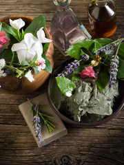 Natural Herbal Products with mud-Spa cosmetics