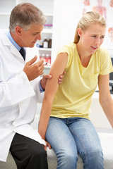 Fototapeta premium Doctor with female patient