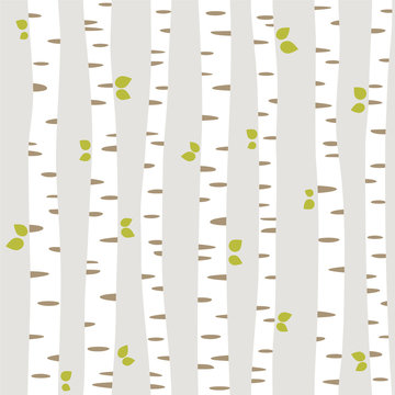 seamless pattern with summer forest