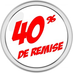 BOUTON 40% DE REMISE