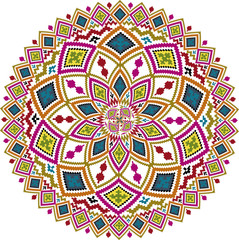 American culture pattern. Vector illustration