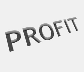 vector profit text design