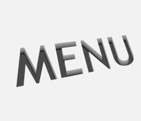 vector menu text design
