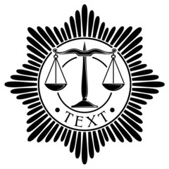 scales of justice seal (symbol)