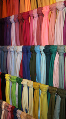 Foulards de algodón de colores