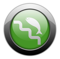 Green Metallic Orb Button 