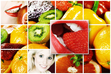 Vitamin Collage Poster 
