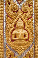Sculpture Traditional Thai style in the temple