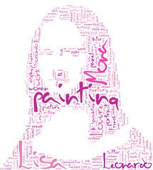 Mona Lisa - Abstract Design Wallpaper