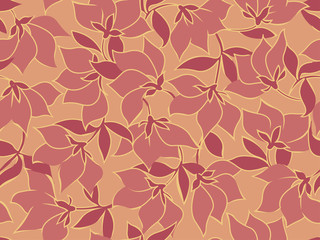 Materiał do szycia floral seamless background