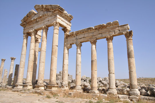 Colonnade in Apamea, Syria