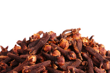 spice clove isolated on white