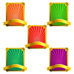 decorative frames with ribbons