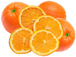 orange isolated on white background