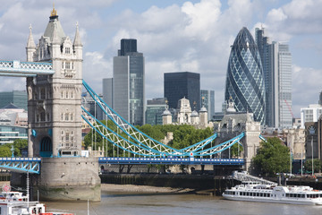Tower Bridge and the Gherkin